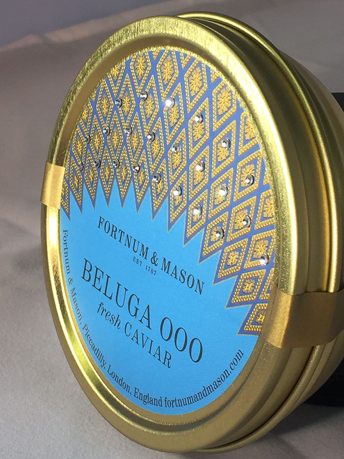 Judges Award Source Labels UK for Fortnum & Mason Beluga fresh caviar