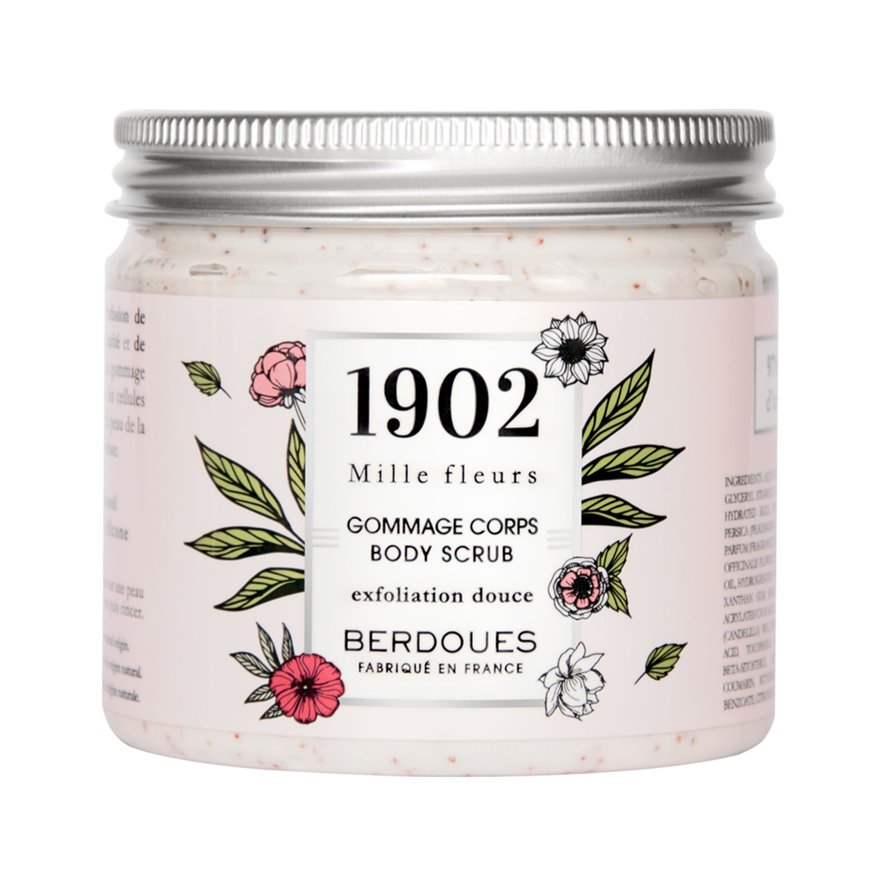 A9 Cosmetics: Stratus Packaging France for 1902 Mille Fleurs Body Scrub
