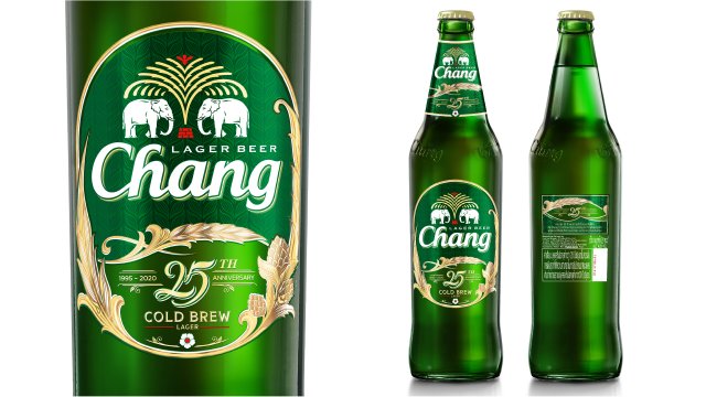 B6 Gravure: MCC Cwmbran UK for Chang 25th Anniversary Lager Beer