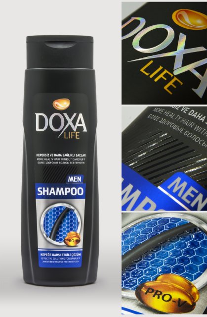 Group B Printing Processes & B5 Combination Printing: Çiftsan Turkey for Doxa Life Men Shampoo